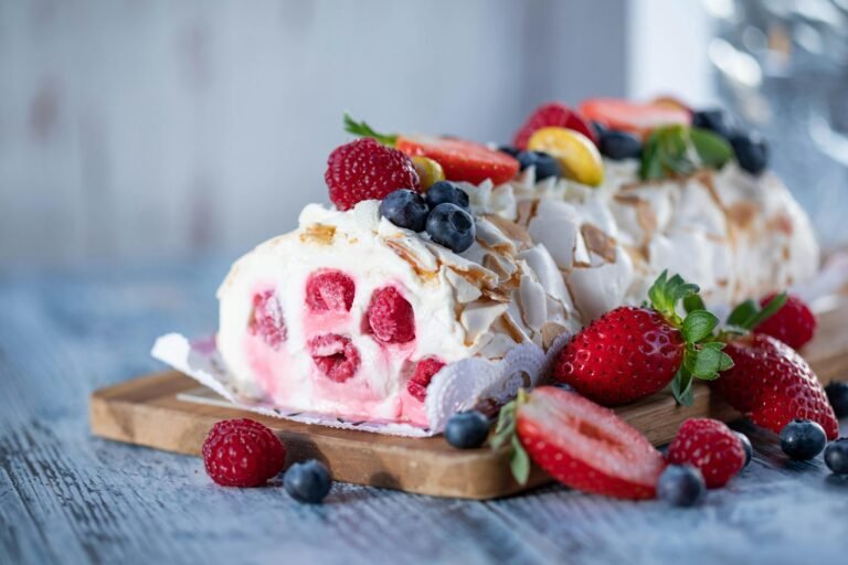 Meringue Roll 🍰✨