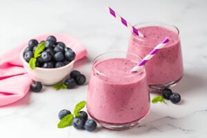 Triple Berry Avocado Breakfast Smoothie