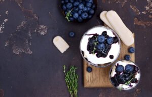Blueberry Ricotta Pudding Cake