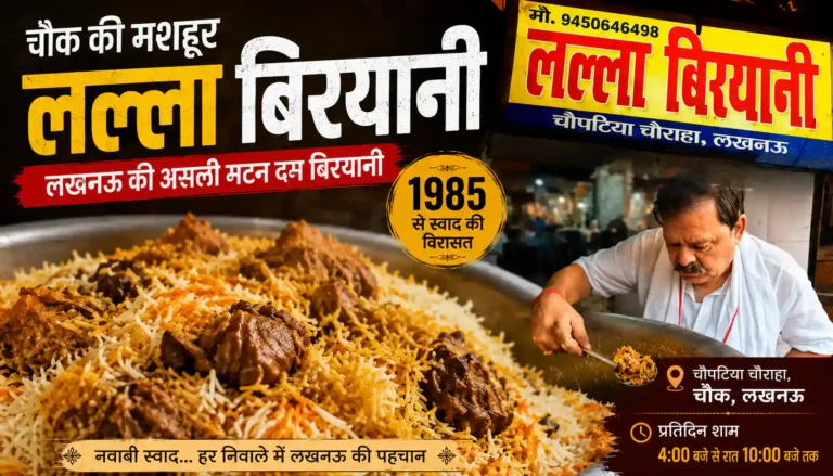 चौक के लल्ला की लखनवी मटन दम बिरयानी: अवध के शाही स्वाद की एक झलक