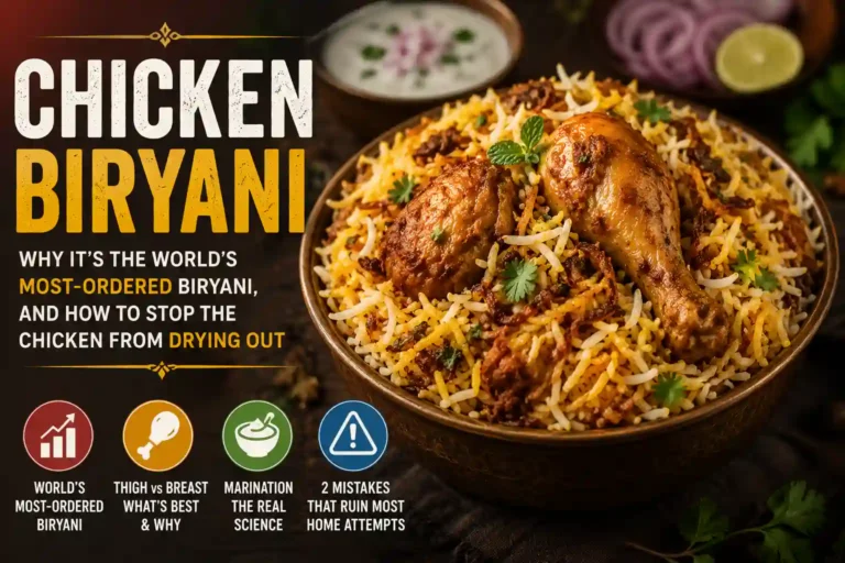 Chicken Biryani: Why It’s the World’s Most-Ordered Biryani, and How to Stop the Chicken From Drying Out